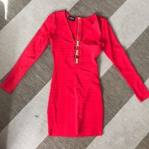 New RED Bebe bandage dress Sexy